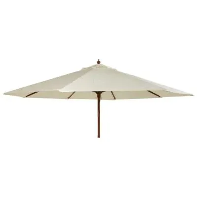 270cm Outdoor Parasol with Night Cover - Hardwood image