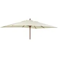 300cm Outdoor Parasol with Night Cover - Hardwood