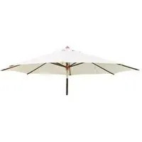 350cm Outdoor Parasol with Night Cover - Hardwood