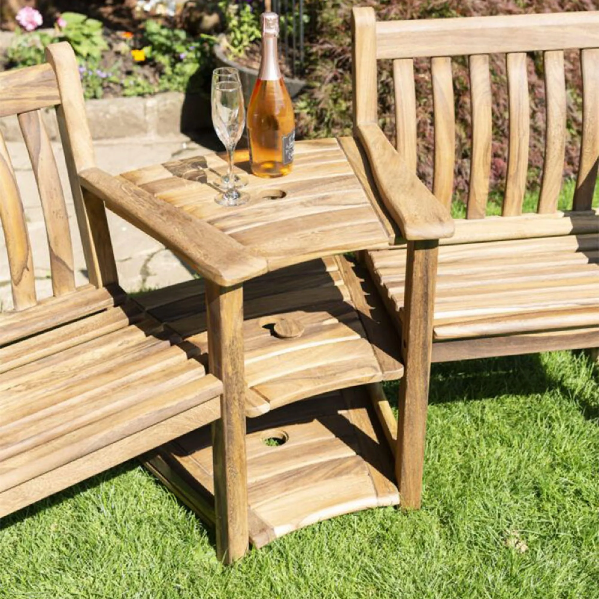 Albany Acacia Wood Garden Companion Set - Natural