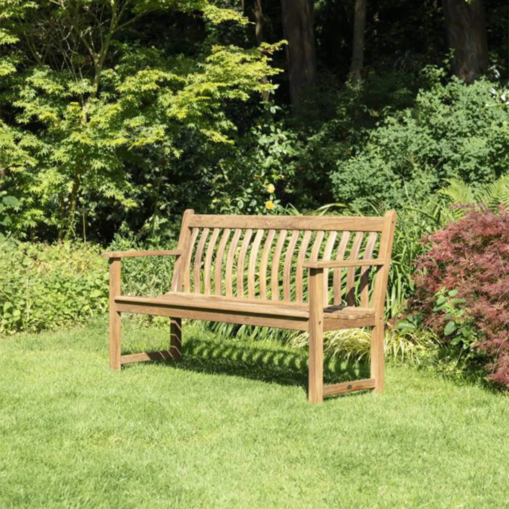 Albany Broadfield 5ft Garden Bench - Natural, Acacia