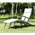 Albany Folding Garden Steamer Chair - Natural, Acacia Wood