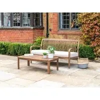 Bolney 2-Seater Garden Sofa - Brown, Acacia Wood