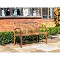 Bolney 4ft Garden Bench - Brown, Acacia Wood