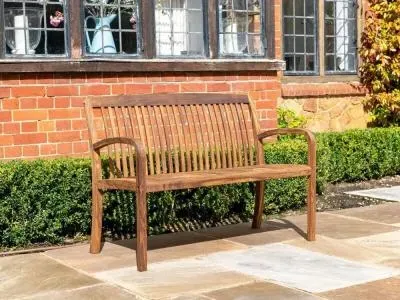 Bolney 4ft Garden Bench - Brown, Acacia Wood