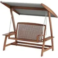 Bolney Acacia Wood Garden Swing Seat - Brown
