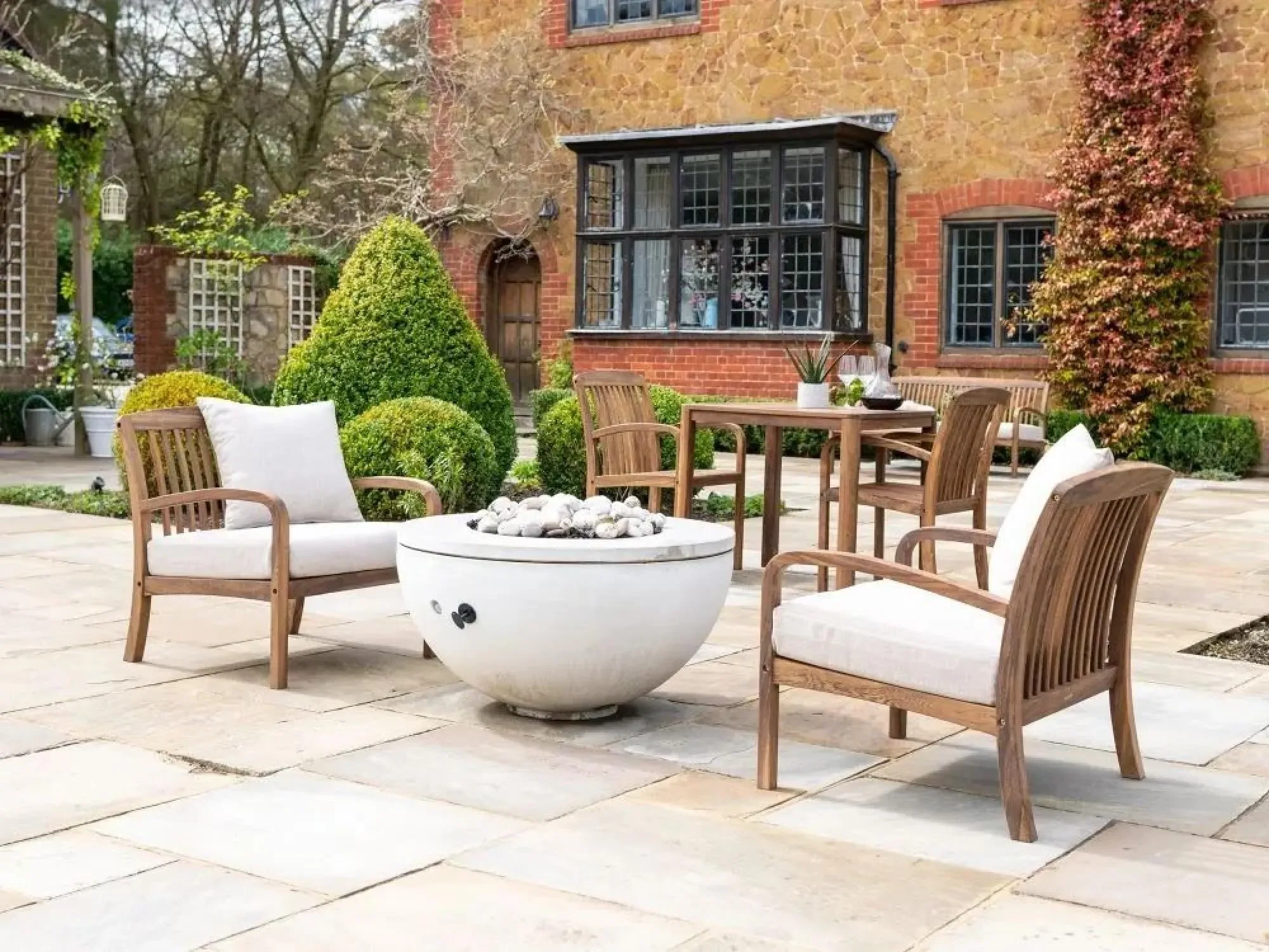 Bolney Garden Lounge Chair - Brown, Acacia Wood