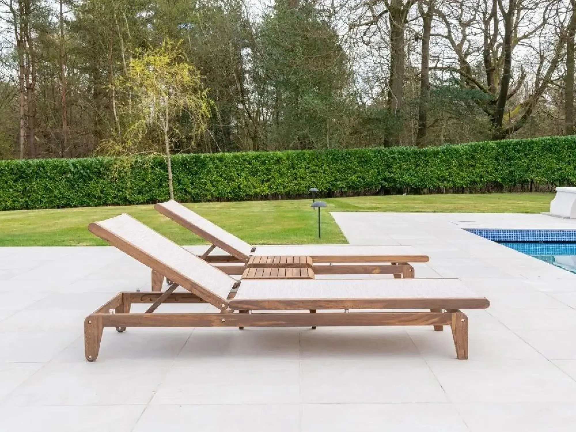 Bolney Garden Side Table - Brown, Acacia Wood