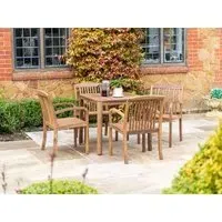 Bolney Square Garden Dining Table - Brown, Acacia Wood