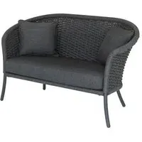 Cordial 2-Seater Garden Sofa with Cushion - Grey