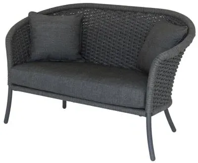 Cordial 2-Seater Garden Sofa with Cushion - Grey image
