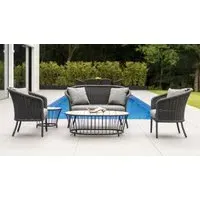 Cordial 2+1+1 Garden Sofa Suite - Grey, Rope