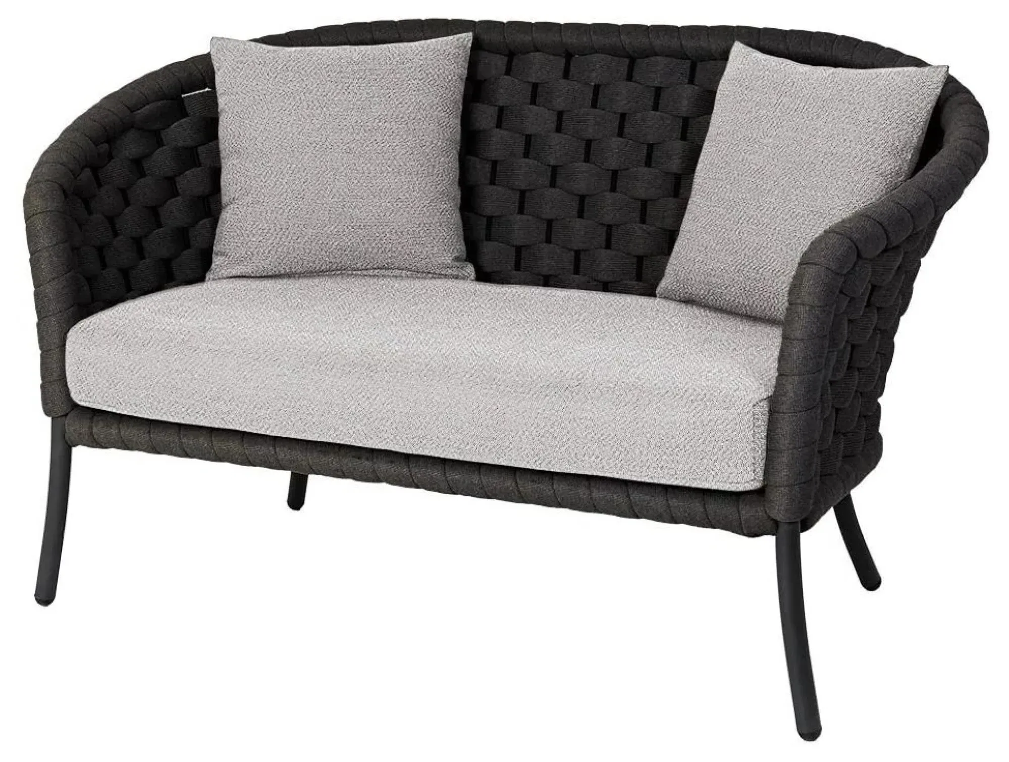 Cordial Luxe 2-Seater Garden Sofa - Dark Grey