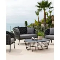 Cordial Luxe 2-Seater Garden Sofa - Dark Grey