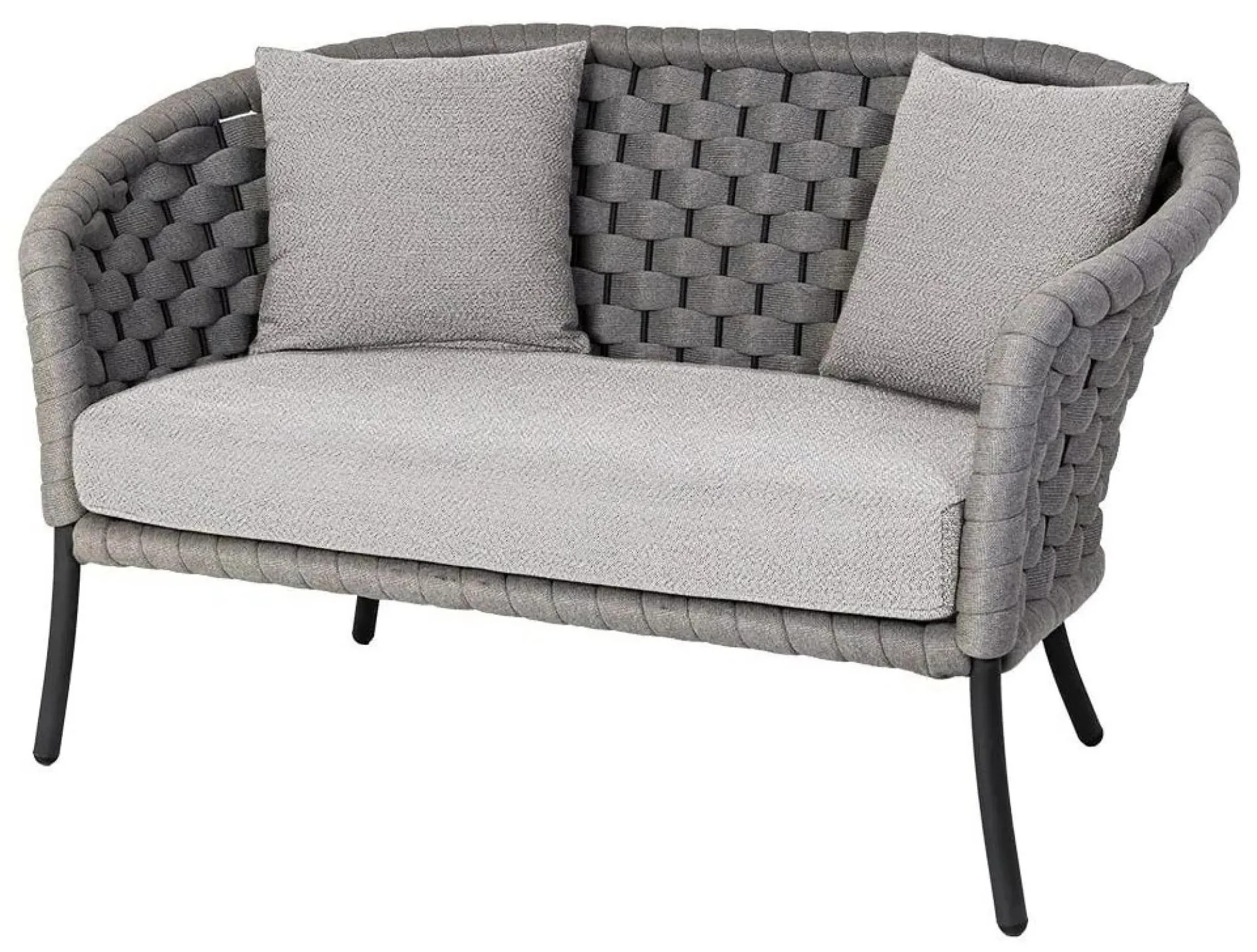 Cordial Luxe 2-Seater Garden Sofa - Light Grey