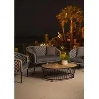 Cordial Luxe 2-Seater Garden Sofa - Light Grey