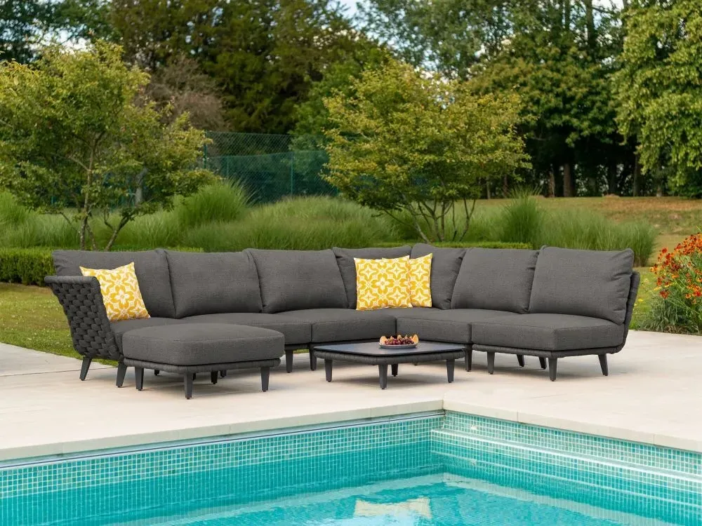 Cordial Luxe Garden Corner Module - Dark Grey