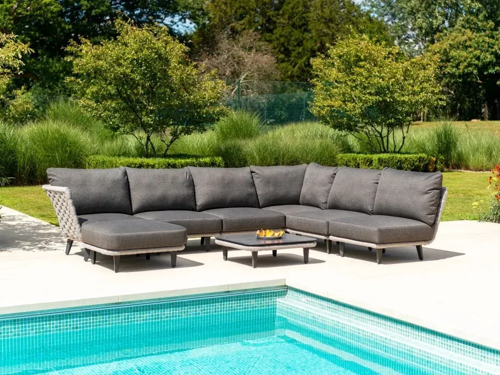 Cordial Luxe Garden Corner Module - Light Grey