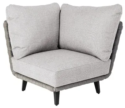 Cordial Luxe Garden Corner Module - Light Grey