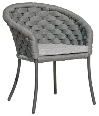 Cordial Luxe Garden Dining Armchair - Light Grey image