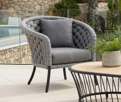 Cordial Luxe Garden Lounge Chair - Light Grey