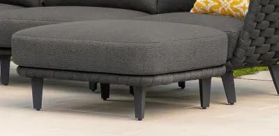 Cordial Luxe Garden Ottoman - Dark Grey