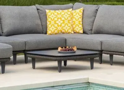 Cordial Luxe Square Garden Coffee Table - Dark Grey