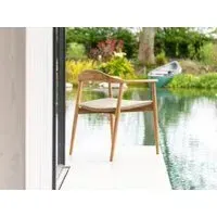 Dana Teak and Rope Garden Dining Armchair - Teak