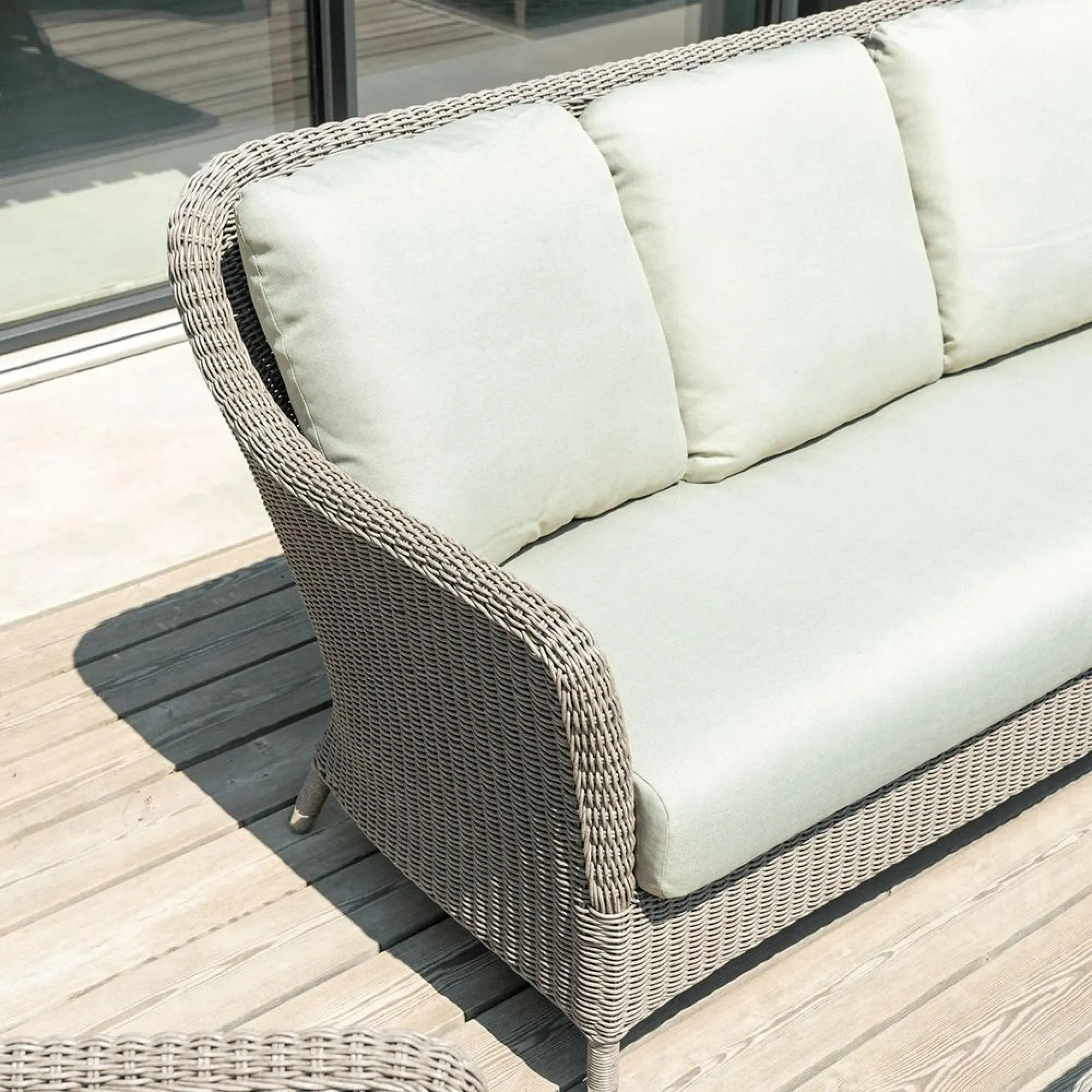 Hazelmere 3-Seater Garden Sofa - Grey, Weave