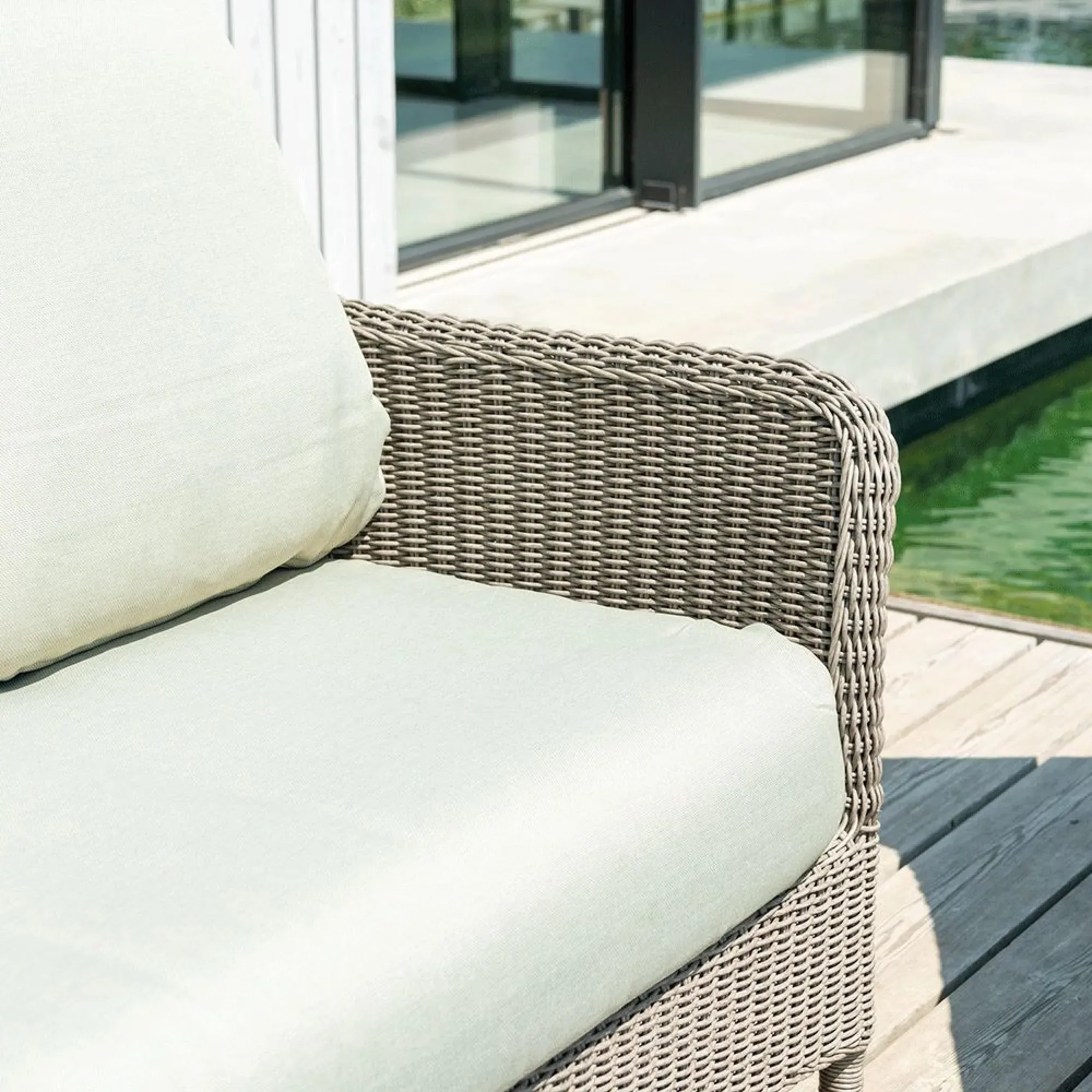 Hazelmere 3-Seater Garden Sofa - Grey, Weave