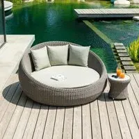 Hazelmere Garden Day Bed - Grey, Weave