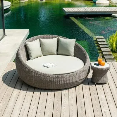 Hazelmere Garden Day Bed - Grey, Weave