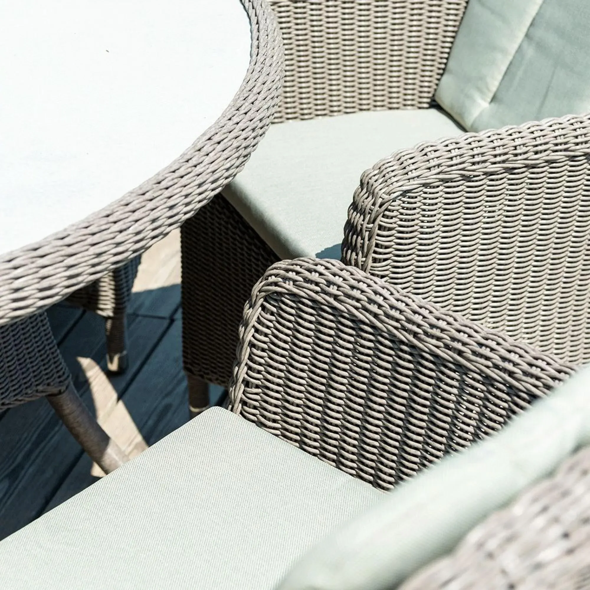 Hazelmere Garden Dining Armchair - Grey, Weave
