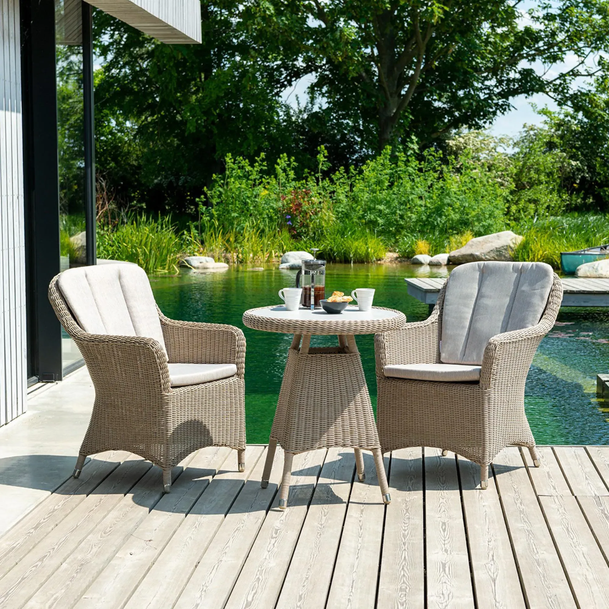 Hazelmere Garden Dining Armchair - Natural, Weave