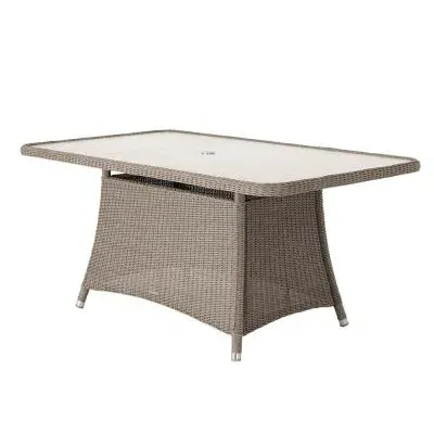 Hazelmere Garden Dining Table - Grey, Weave image