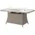 Hazelmere Garden Dining Table with Firepit - Grey, Weave