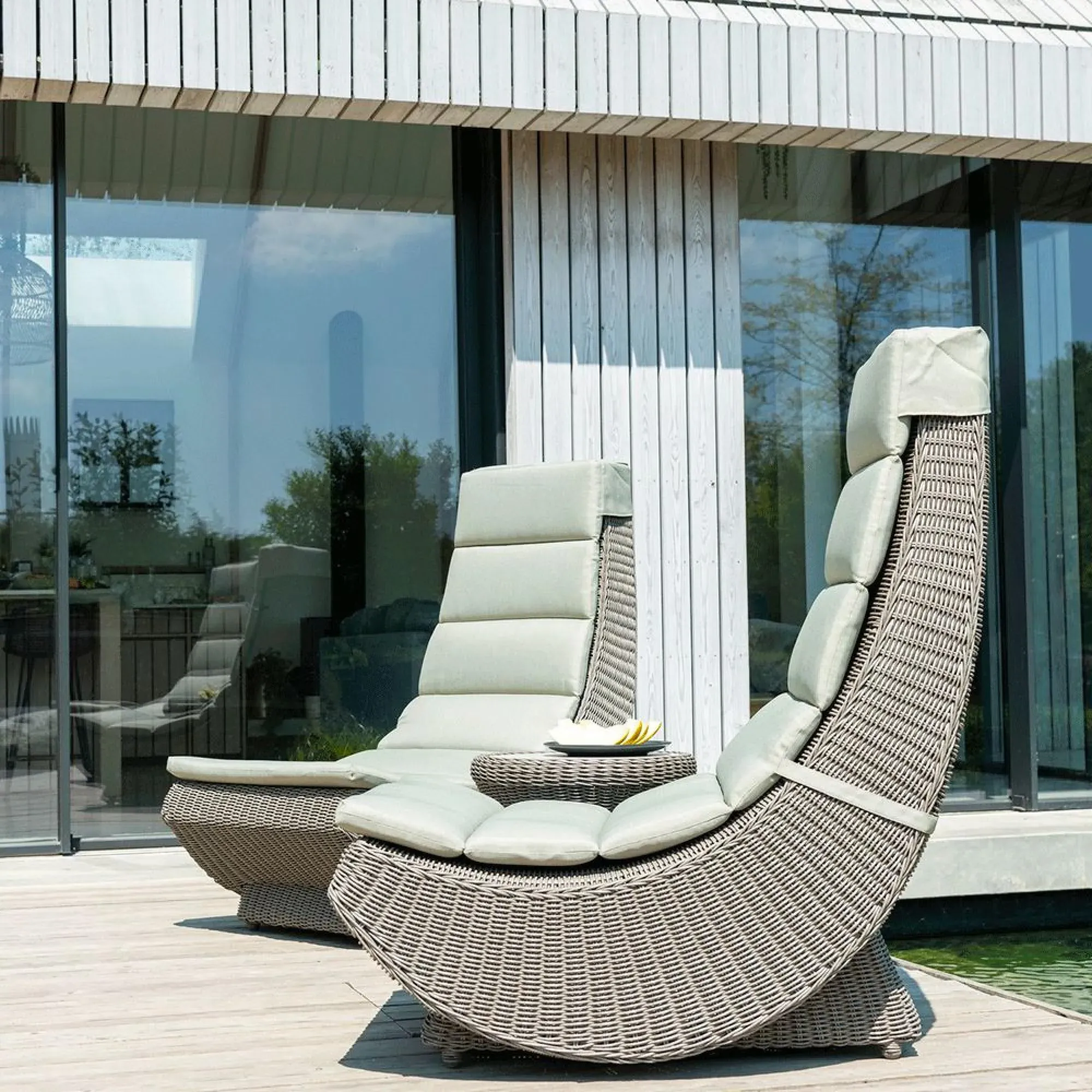 Hazelmere Garden Lazy Chair - Grey, Weave