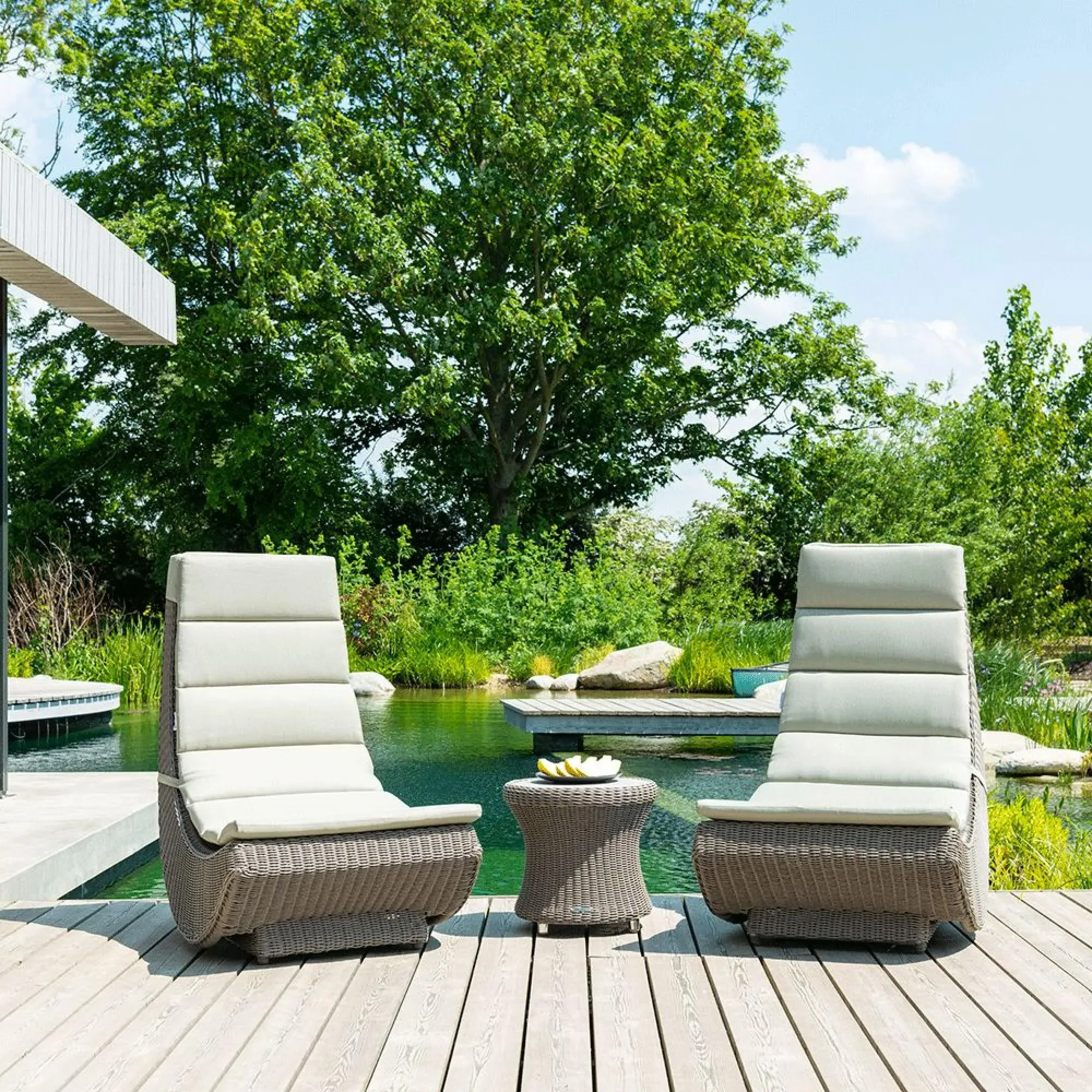 Hazelmere Garden Lazy Chair - Grey, Weave