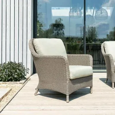 Hazelmere Garden Lounge Chair - Grey Weave image