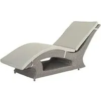 Hazelmere Garden Sunbed - Grey, Weave