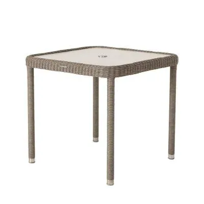 Hazelmere Round Dining Table - Grey, Weave