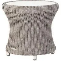 Hazelmere Round Side Table - Grey, Weave