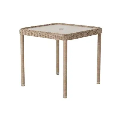 Hazelmere Square Garden Dining Table - Natural Weave image