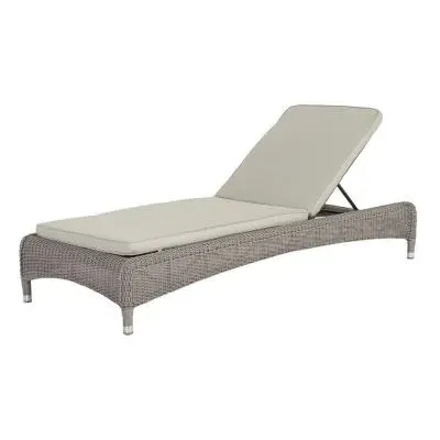 Hazelmere Stacking Garden Sunbed - Grey, Weave image
