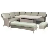 Hazelmere Weave Garden Casual Dining Set - Natural