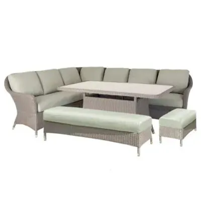 Hazelmere Weave Garden Casual Dining Set - Natural