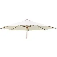 Large 300cm Outdoor Parasol with Night Cover - Hardwood