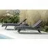 Monte Carlo Adjustable Garden Sunbed - Grey