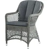 Monte Carlo Garden Dining Chair Set - Grey