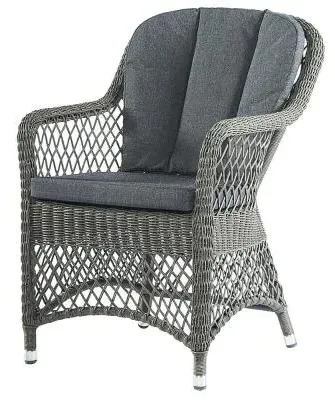 Monte Carlo Garden Dining Chair Set - Grey